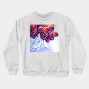 Grapes in Crystal Bowl- 2 Crewneck Sweatshirt